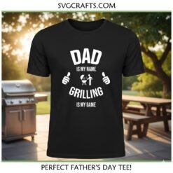 Alternative view of Dad Grilling SVG | Funny Grill Master T-Shirt Design - SVGCrafts