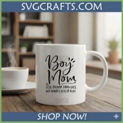 Alternative view of Funny Boy Mom SVG for Cricut | Relatable Mom Life Digital Design