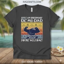 Alternative view of Funny Moana Demi Dad SVG | Disney Dad Shirt Design