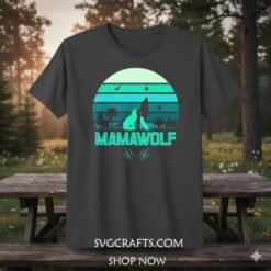 Alternative view of Mama Wolf SVG & Pup - Cricut & Sublimation Design | SVGCrafts