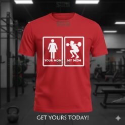 Alternative view of Strong Mom SVG | Funny Weightlifting Mom PNG | Gym Design - SVGCrafts