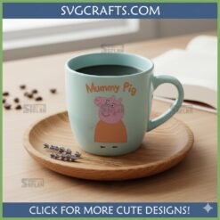 Alternative view of Mummy Pig SVG for Cricut & Peppa Pig Digital File - SVGCrafts