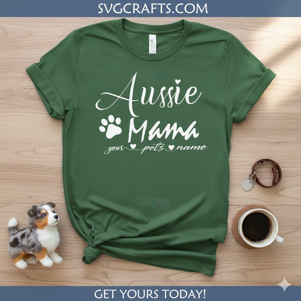 Aussie Mama SVG | Personalized Pet Design | Cricut & Sublimation - Image 2