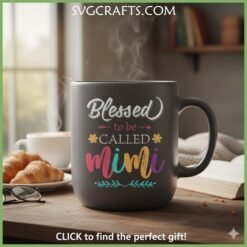 Alternative view of Blessed to be Called Mimi SVG | Grandparent Gift | SVGCrafts