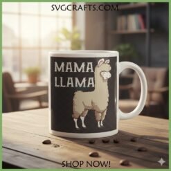 Alternative view of Mama Llama SVG File for Cricut & Sublimation | SVGCrafts
