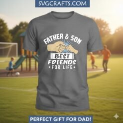 Alternative view of Father Son Best Friends SVG - Fist Bump Design | SVGcrafts