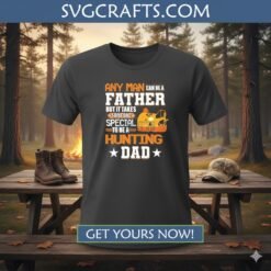 Alternative view of Special Hunting Dad SVG | Father's Day Bow Hunter Design