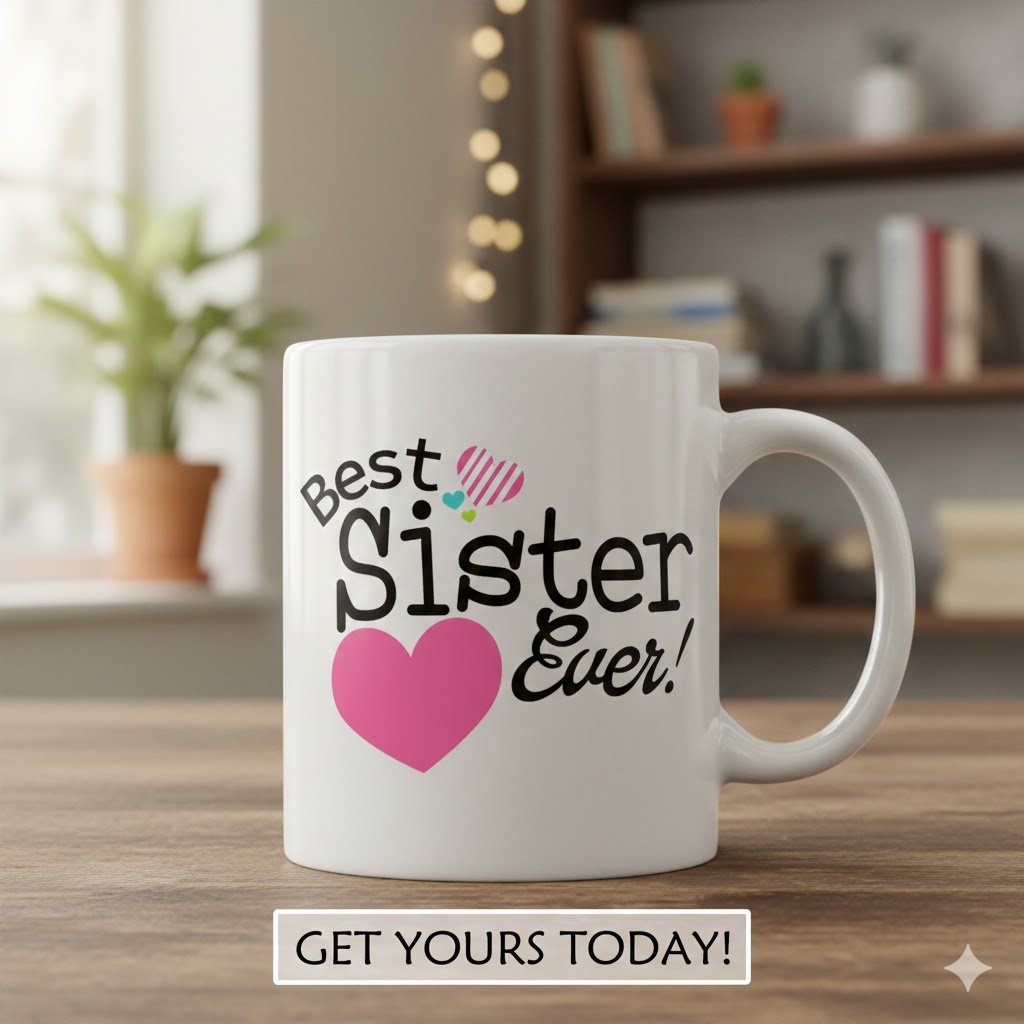 Best Sister Ever SVG - Digital File for Cricut & Gifts - Image 2