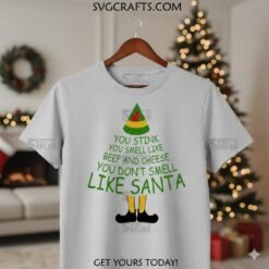 Alternative view of Buddy the Elf Quote SVG | Funny Christmas Movie Digital File