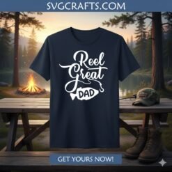 Alternative view of Reel Great Dad SVG - Fishing Dad Design for Cricut & Gifts