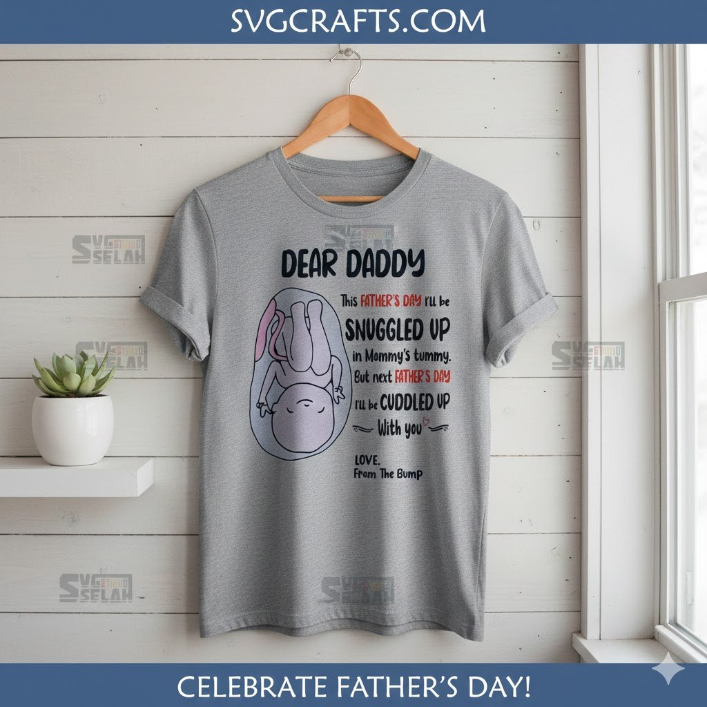 Expecting Dad Father's Day SVG | From The Bump Digital Design - Image 2