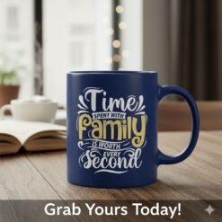 Alternative view of Time with Family SVG | Heartfelt Family Quote for Cricut