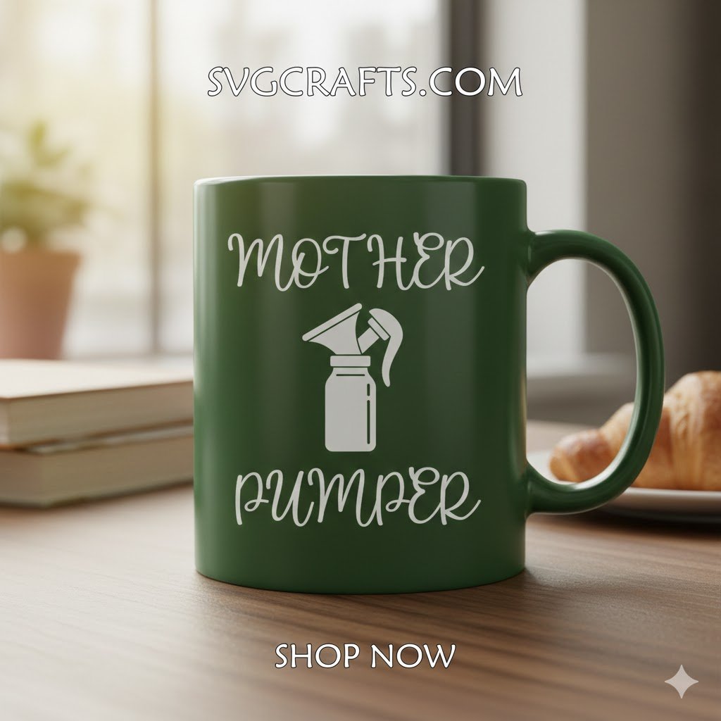 Mother Pumper SVG - Funny Breast Pump Design for Cricut | SVGCrafts - Image 2
