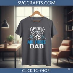 Alternative view of Proud Air Force Dad SVG | USAF Military Father's Day File