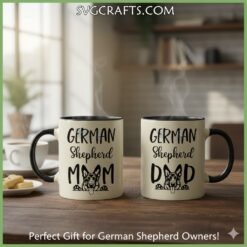 Alternative view of German Shepherd Mom Dad SVG Bundle - Cricut & Silhouette Files