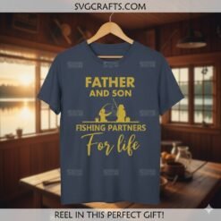 Alternative view of Father Son Fishing Partners SVG | Dad & Son Fishing Cricut File