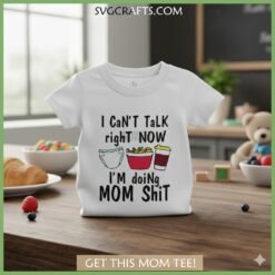 Alternative view of Funny Mom Life SVG | 'Mom Shit' Design for Cricut & Mugs