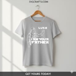 Alternative view of Darth Vader I Am Your Father Luke SVG - Star Wars Design