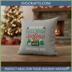 Alternative view of Hallmark Christmas Movie Watching Mug SVG | Cozy Holiday Design