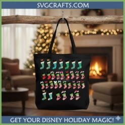Alternative view of Mickey Minnie Christmas Stocking SVG Bundle | SVGcrafts