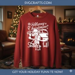 Alternative view of Cousin Eddie Shitter's Full SVG | Funny Christmas Vacation Design