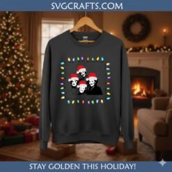 Alternative view of Funny Golden Girls Christmas SVG | Retro Holiday Cut File