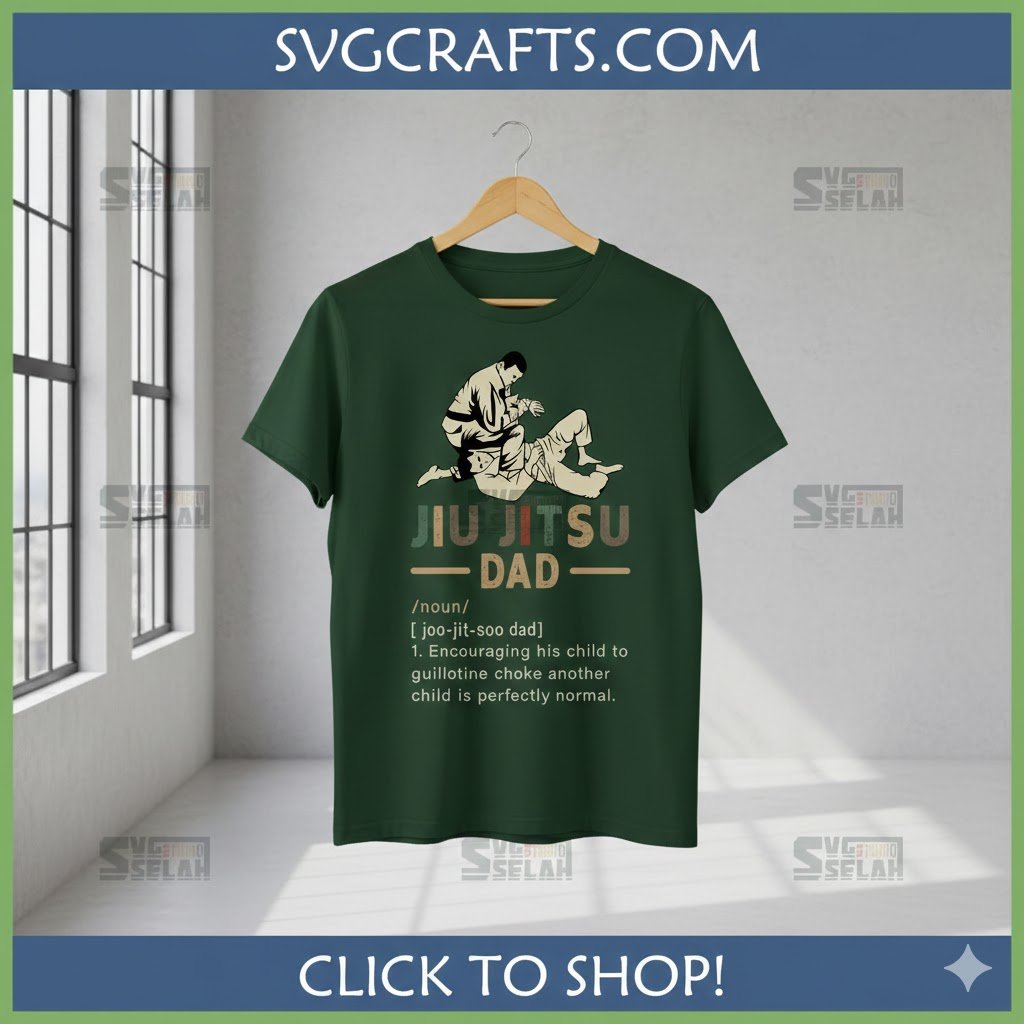 Funny Jiu Jitsu Dad SVG | BJJ Humor Digital Design | SVGcrafts - Image 2