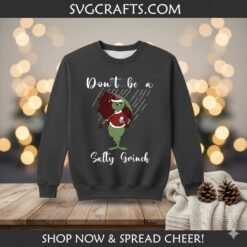Alternative view of Salty Grinch SVG - Funny Christmas Grinch Design for Cricut