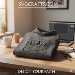 Alternative view of Daughter of a King SVG - Christian Faith & Empowerment Design