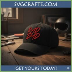 Alternative view of Bad Dad SVG - Funny Distressed Dad Life Design for Cricut & Sublimation
