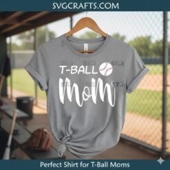 Alternative view of T-Ball Mom SVG | Baseball Mom Cut File for Cricut & Silhouette