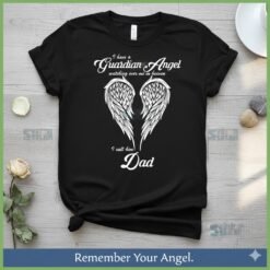Alternative view of Guardian Angel Dad SVG - Memorial & Remembrance Design