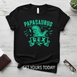Alternative view of Papasaurus Rex SVG - Funny Dad Dinosaur Digital File for Cricut