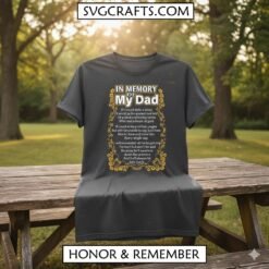 Alternative view of In Memory of My Dad SVG - Heartfelt Memorial Design
