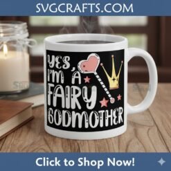 Alternative view of Fairy Godmother SVG PNG DXF EPS - Magical Digital Design