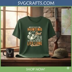 Alternative view of Hunting Dad Life-Long Obsession SVG | Father Son Hunting Design