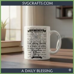 Alternative view of Lord's Prayer SVG - Elegant 'Our Father' Christian Design