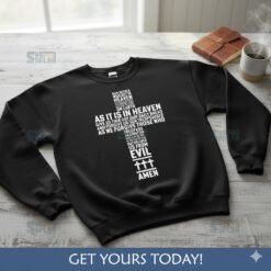 Alternative view of Lord's Prayer Cross SVG | Our Father Prayer Digital File - SVGCrafts