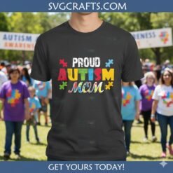 Alternative view of Proud Autism Mom SVG - Cricut & Sublimation File | SVGCrafts