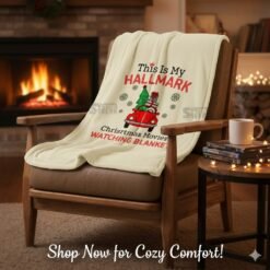 Alternative view of Hallmark Christmas Movie Watching Blanket SVG - SVGCrafts