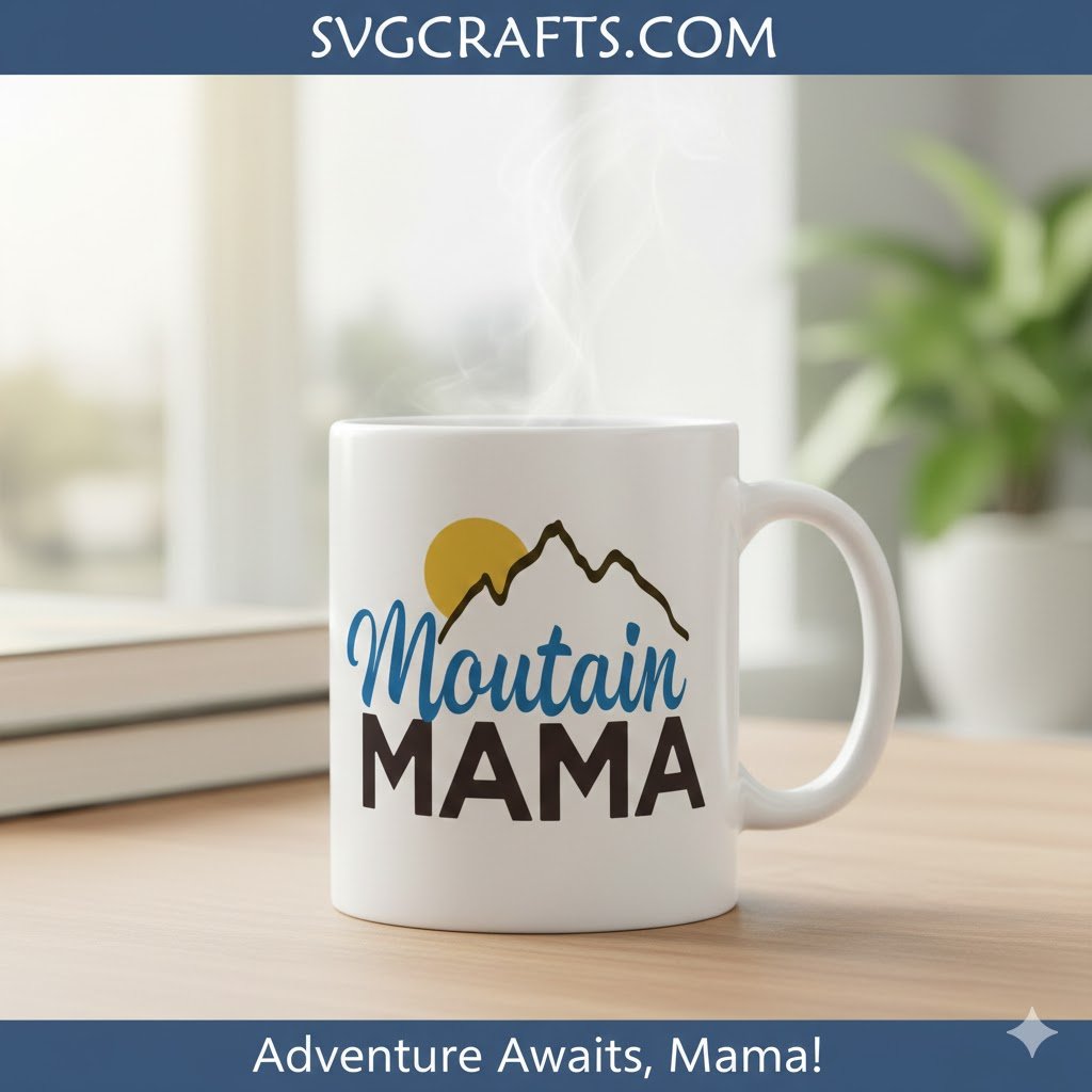 Mountain Mama SVG - Adventure Mom Cricut & Silhouette Design - Image 2