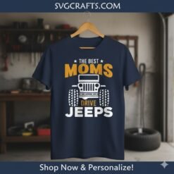 Alternative view of Best Moms Drive Jeeps SVG | Jeep Mom Design for Cricut & Sublimation