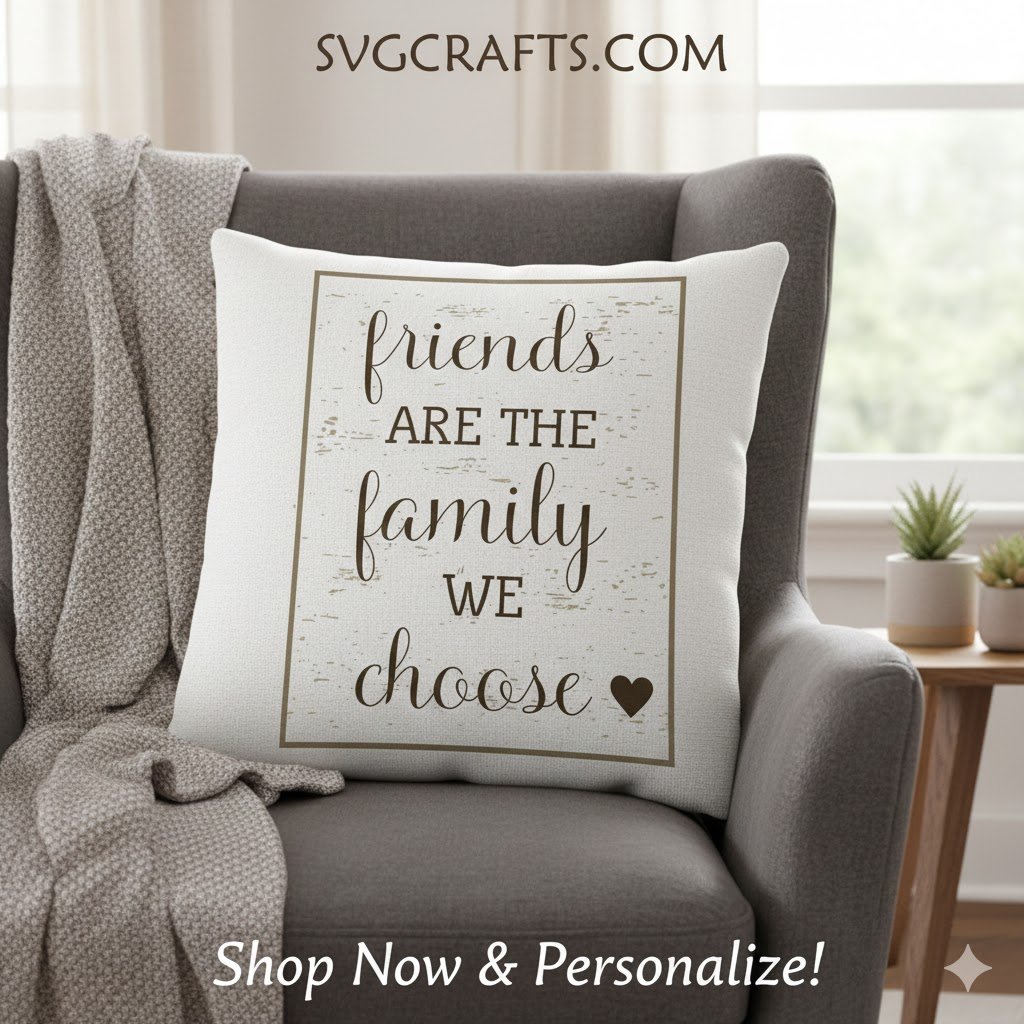 Friends Are The Family We Choose SVG | Digital Download - Image 2