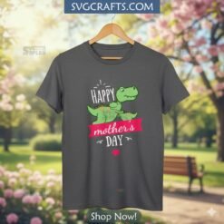 Alternative view of Cute Dinosaur Mother's Day SVG - Mama Saurus Design by SVGCrafts