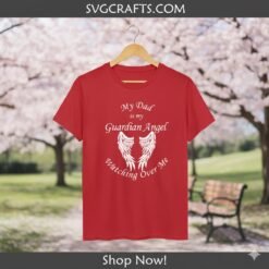 Alternative view of Dad Guardian Angel SVG | My Dad Watches Over Me SVGCrafts
