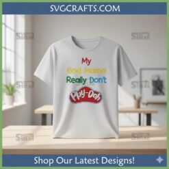 Alternative view of Funny God Mama Play-Doh SVG | Cricut Godmother Design - SVGCrafts