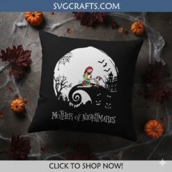 Alternative view of Mother of Nightmares SVG | Sally & Baby Jack Skellington Design