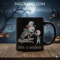 Alternative view of Jack Skellington Father of Nightmare SVG - Disney Dad Craft File