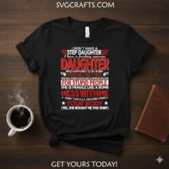 Alternative view of Funny Awesome Daughter SVG - Blended Family Gift | SVGCrafts