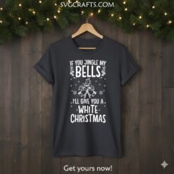 Alternative view of Funny Naughty Christmas Jingle Bells SVG | Adult Humor Design
